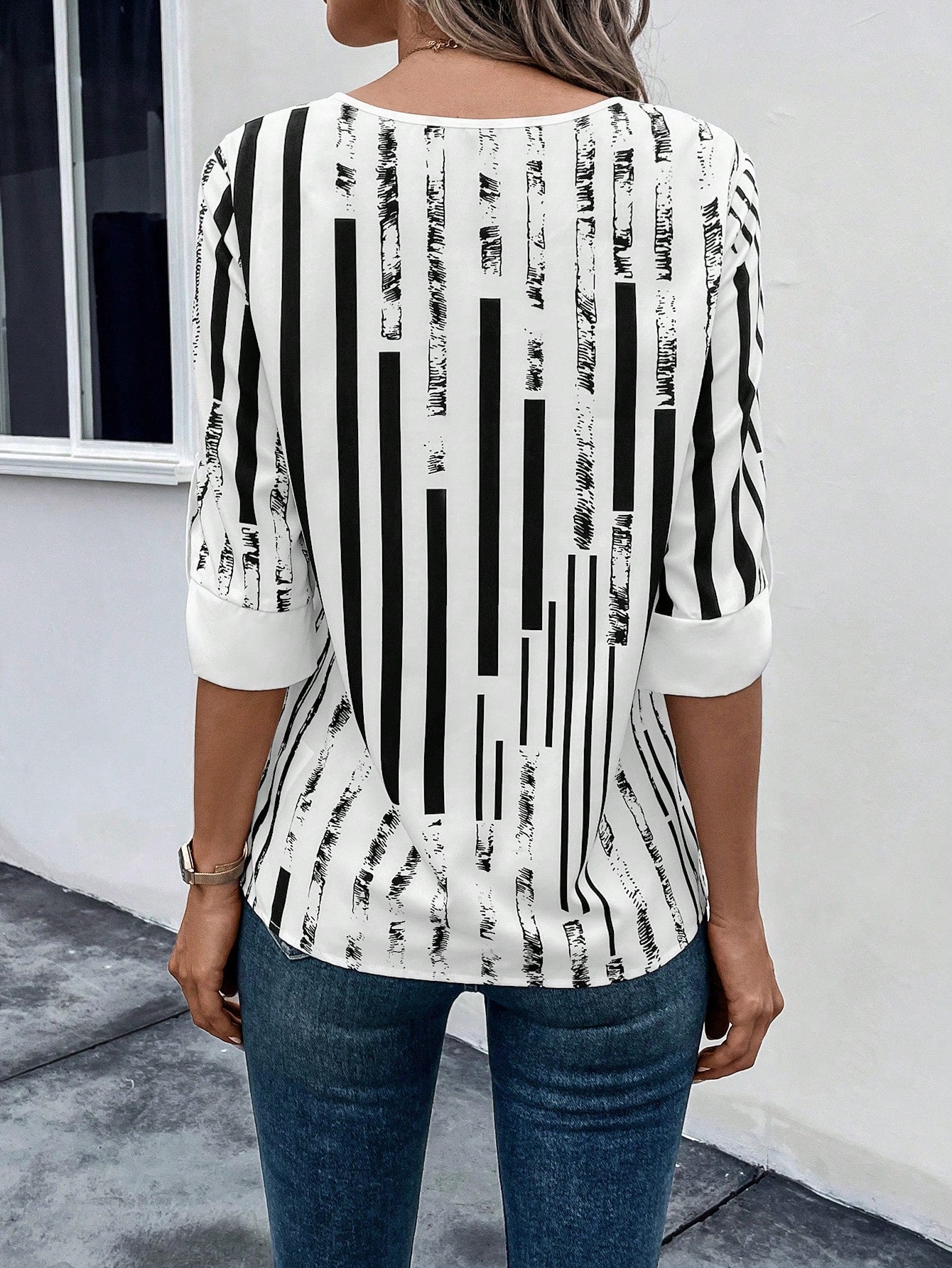 Yasmine™ | Gestreepte Blouse